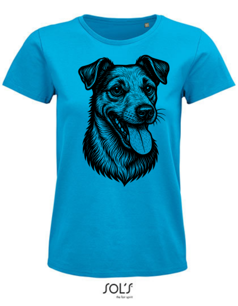 Damen T-Shirt mit Jack Russel Aufdruck